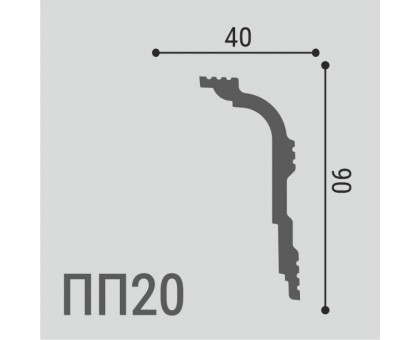 Карниз XPS POLYMER ПП 20 90/40