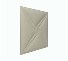 Мягкая стеновая панель из экокожи Stella 400х400 мм - Almond