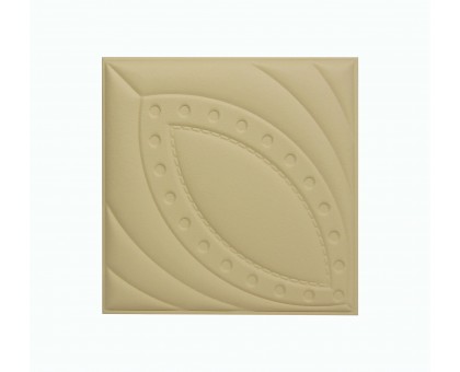 Мягкая стеновая панель из экокожи Petal 400х400 мм - Peach