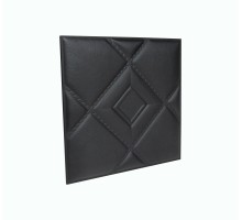 Мягкая стеновая панель из экокожи Luck 400 х 400 мм - Black