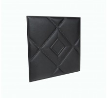 Мягкая стеновая панель из экокожи Luck 400 х 400 мм - Black в г. Екатеринбург
