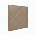 Мягкая стеновая панель из экокожи Luck 400 х 400 мм - Coffee