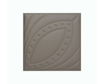 Мягкая стеновая панель из экокожи Petal 400х400 мм - Chestnut