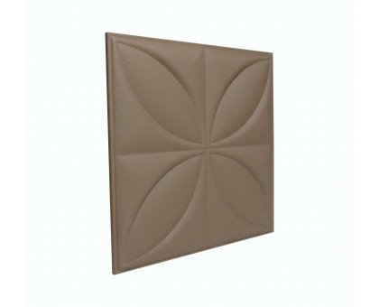 Мягкая стеновая панель Four Seasons 400х400 мм - Coffee