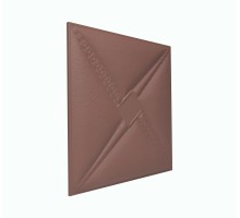 Мягкая стеновая панель из экокожи Stella 400х400 мм - Salmon