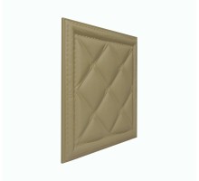Мягкая стеновая панель из экокожи Classic 400х400 мм - Brandy