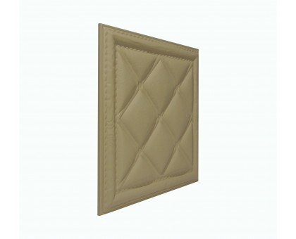 Мягкая стеновая панель из экокожи Classic 400х400 мм - Brandy