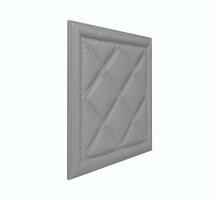 Мягкая стеновая панель из экокожи Classic 400х400 мм - Gray