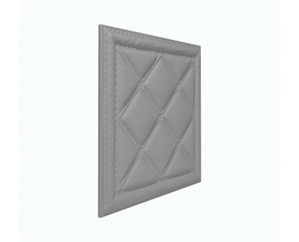 Мягкая стеновая панель из экокожи Classic 400х400 мм - Gray