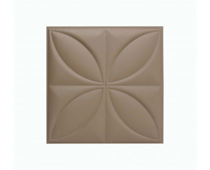 Мягкая стеновая панель Four Seasons 400х400 мм - Coffee