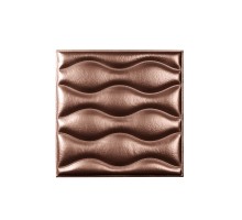 Мягкая стеновая панель из экокожи Wave - Burbon