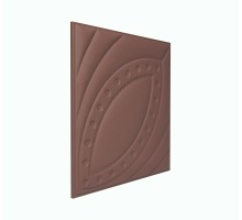 Мягкая стеновая панель из экокожи Petal 400х400 мм - Salmon