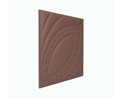 Мягкая стеновая панель из экокожи Petal 400х400 мм - Salmon