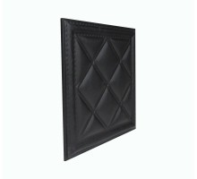 Мягкая стеновая панель из экокожи Classic 400х400 мм - Black