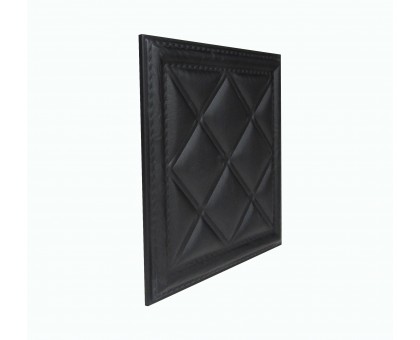 Мягкая стеновая панель из экокожи Classic 400х400 мм - Black