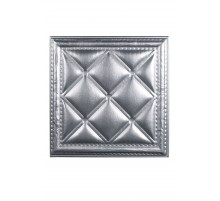 Мягкая стеновая панель  из экокожи Classic 400х400 мм - Silver в г. Екатеринбург