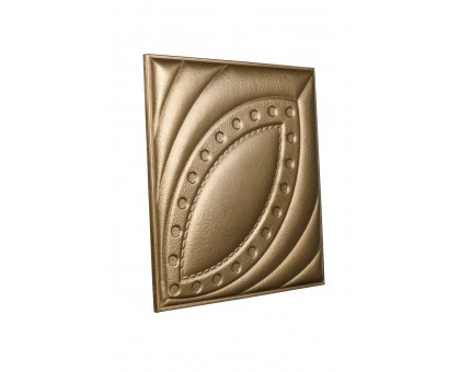 Мягкая стеновая панель из экокожи Petal 400х400 мм - Champagne