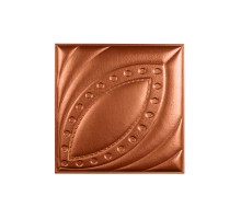 Мягкая стеновая панель из экокожи Petal 400х400 мм - Bronze