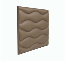 Мягкая стеновая панель из экокожи Wave 400 х 400 мм - Coffee в г. Екатеринбург