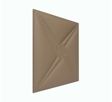Мягкая стеновая панель из экокожи Stella 400х400 мм - Coffee