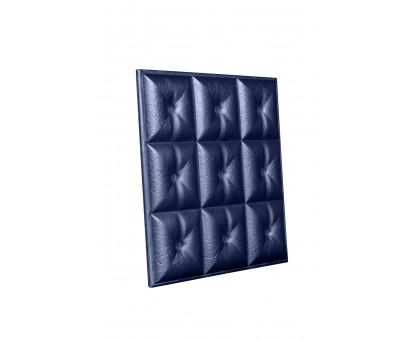 Мягкая стеновая панель из экокожи Boss 400х400 мм - Navy