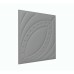 Мягкая стеновая панель из экокожи Petal 400х400 мм - Gray