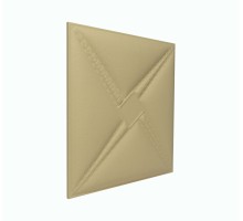 Мягкая стеновая панель из экокожи Stella 400х400 мм - Peach