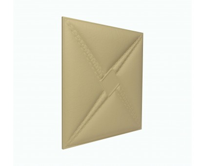 Мягкая стеновая панель из экокожи Stella 400х400 мм - Peach