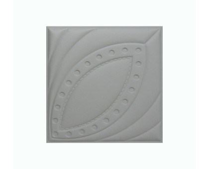 Мягкая стеновая панель из экокожи Petal 400х400 мм - Gray