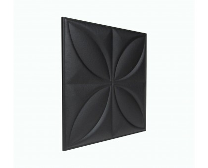 Мягкая стеновая панель Four Seasons 400х400 мм - Black