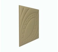Мягкая стеновая панель из экокожи Petal 400х400 мм - Brandy