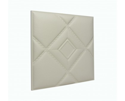 Мягкая стеновая панель из экокожи Luck 400 х 400 мм - Almond