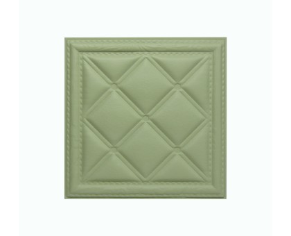 Мягкая стеновая панель из экокожи Classic 400х400 мм - Olive