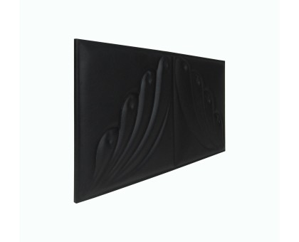 Мягкая стеновая панель Angel 300х600 мм - Black