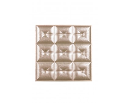 Мягкая стеновая панель из экокожи Boss 400х400 мм - Apricot