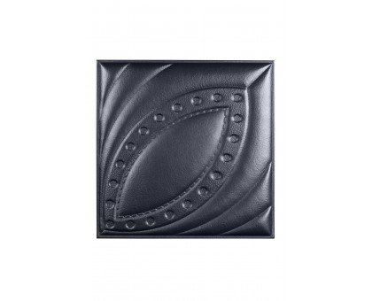 Мягкая стеновая панель из экокожи Petal 400х400 мм - Platinum