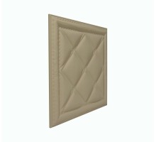 Мягкая стеновая панель из экокожи Classic 400х400 мм - Latte