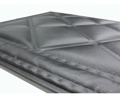 Мягкая стеновая панель из экокожи Classic 400х400 мм - Black