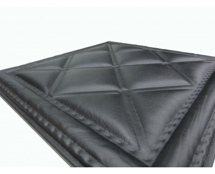 Мягкая стеновая панель из экокожи Classic 400х400 мм - Black