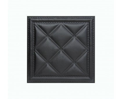 Мягкая стеновая панель из экокожи Classic 400х400 мм - Black
