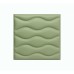 Мягкая стеновая панель из экокожи Wave 400 х 400 мм - Olive