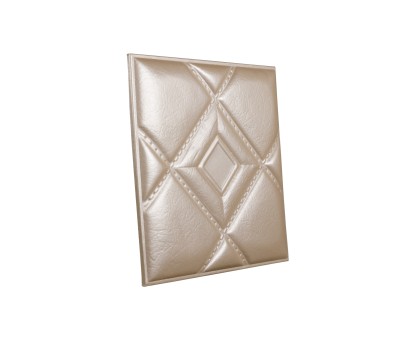 Мягкая стеновая панель из экокожи Luck - Apricot