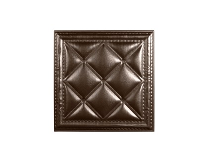 Мягкая стеновая панель  из экокожи Classic 400х400 мм - Nut