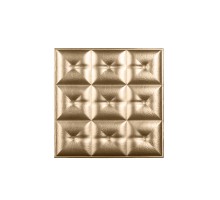 Мягкая стеновая панель из экокожи Boss 400х400 мм - Gold