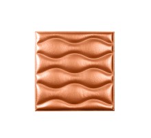 Мягкая стеновая панель из экокожи Wave - Bronze