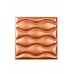 Мягкая стеновая панель из экокожи Wave - Bronze