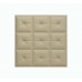 Мягкая стеновая панель из экокожи Boss 400х400 мм - Latte