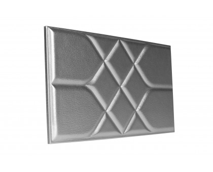 Мягкая стеновая панель Road 300х600 мм - Silver