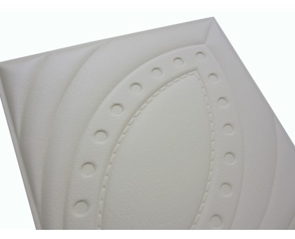 Мягкая стеновая панель из экокожи Petal 400х400 мм - Almond