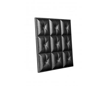 Мягкая стеновая панель из экокожи Boss 400х400 мм - Platinum